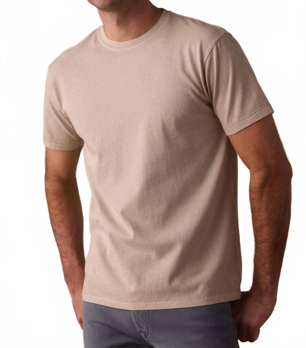NEW THE NORMAL BRAND jersey short sleeve tee in pumice